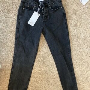 Obey Womens Pants Size 26 Black High Waisted